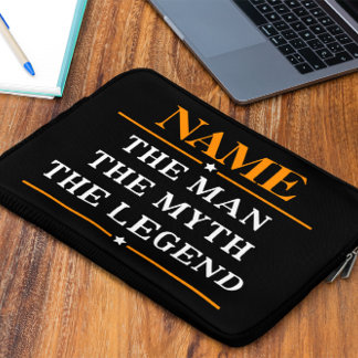 Personalised Name The Man The Myth The Legend Laptop Sleeve