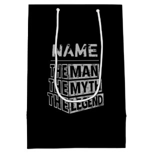 Personalised Name The Man The Myth The Legend Medium Gift Bag