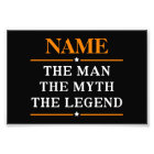 Personalised Name The Man The Myth The Legend
