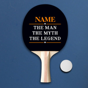 Personalised Name The Man The Myth The Legend Ping Pong Paddle