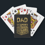 Personalised Name The Man The Myth The Legend Playing Cards<br><div class="desc">Personalised your own name,  "the Man the Myth the Legend" typography design,  great custom gift for men,  dad,  grandpa,  husband,  boyfriend on father's day,  birthday,  anniversary,  and any special day.</div>