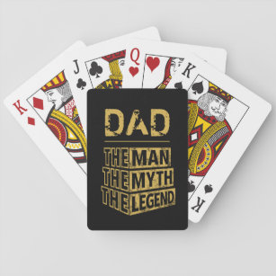 Personalised Name The Man The Myth The Legend Playing Cards