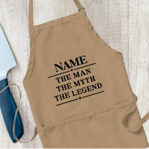 Personalised Name The Man The Myth The Legend Standard Apron
