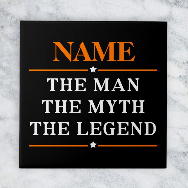 Personalised Name The Man The Myth The Legend Tile (Creator Uploaded)