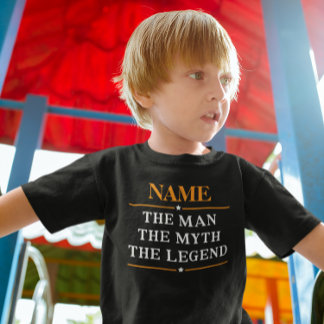 Personalised Name The Man The Myth The Legend Toddler T-Shirt