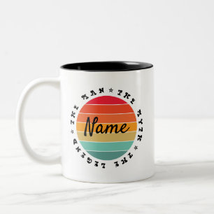 Personalised Name The Man The Myth The Legend   Two-Tone Coffee Mug