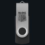 Personalised Name The Man The Myth The Legend USB Flash Drive<br><div class="desc">Personalised your own name,  "the Man the Myth the Legend" typography design,  great custom gift for men,  dad,  grandpa,  husband,  boyfriend on father's day,  birthday,  anniversary,  and any special day.</div>
