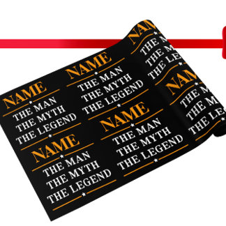 Personalised Name The Man The Myth The Legend Wrapping Paper