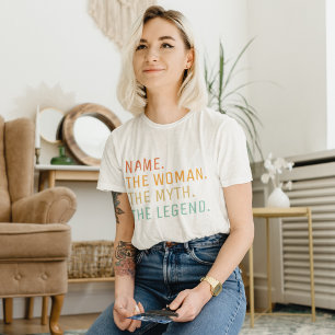 Personalised Name The Woman The Myth The Legend T-Shirt