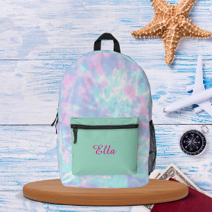 Personalised name Tie & Die Backpack