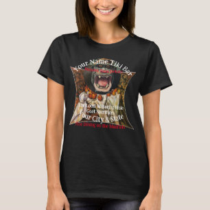 Personalised Name Tiki Bar Sport Jersey T-Shirt