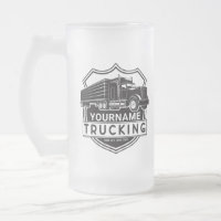 Personalised NAME Trucking Big Rig Semi Trucker 