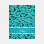 Personalised name turquoise women's shoes pattern