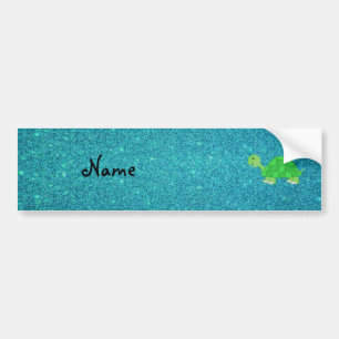 Personalised name turtle bumper sticker