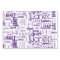 Personalised Name Typography Purple Word Cloud