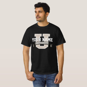 Personalised Name University Cool Funny Family T-Shirt