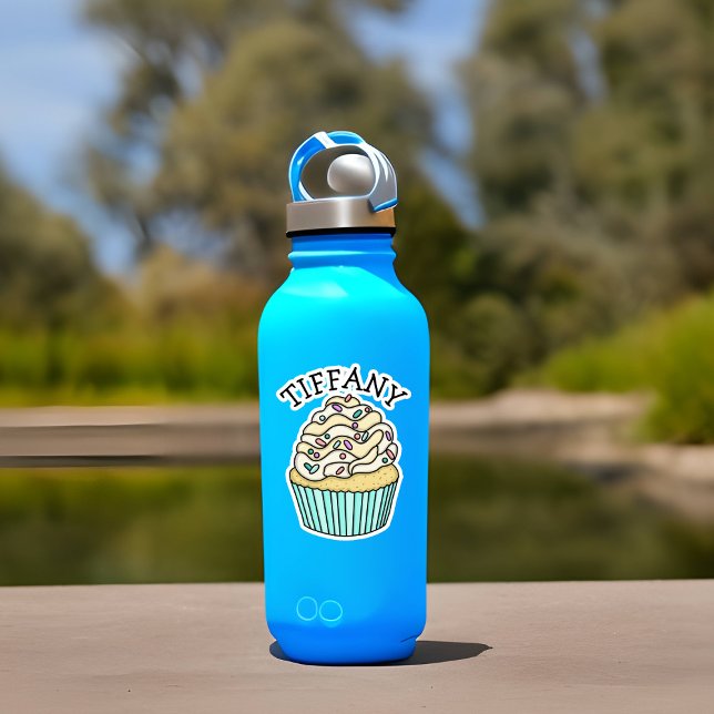 Personalised Name Vanilla Cupcake with Sprinkles (Creator Uploaded)