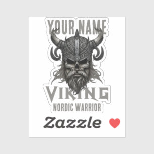 Personalised NAME Viking Warrior Heritage