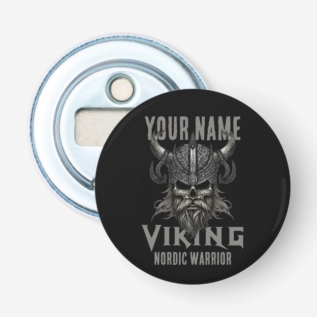 Personalised NAME Viking Warrior Heritage  Bottle Opener (Front)
