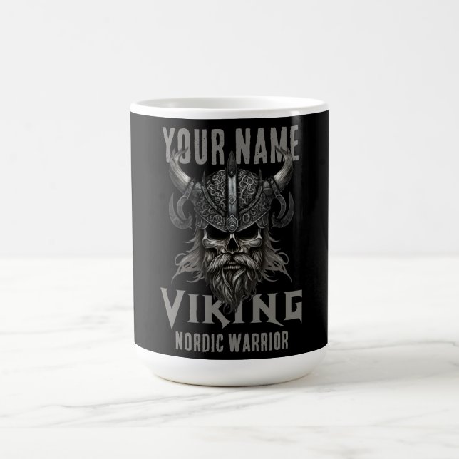 Personalised NAME Viking Warrior Heritage  Coffee Mug (Center)