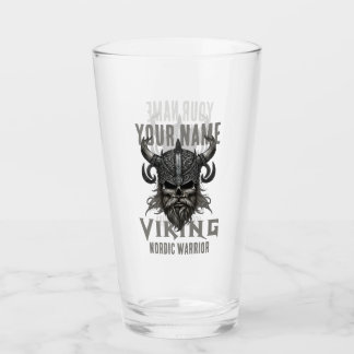 Personalised NAME Viking Warrior Heritage  Glass