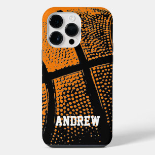 Personalised name vintage basketball sports print iPhone 14 pro max case