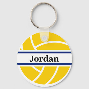 Personalised Name Volleyball Key Ring