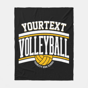 Personalised NAME Volleyball Player School Team Fleece Blanket