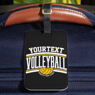 Personalised NAME Volleyball Player School Team  Luggage Tag