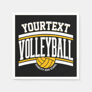 Personalised NAME Volleyball Player School Team  Napkin