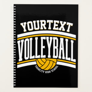 Personalised NAME Volleyball Player School Team  Planner