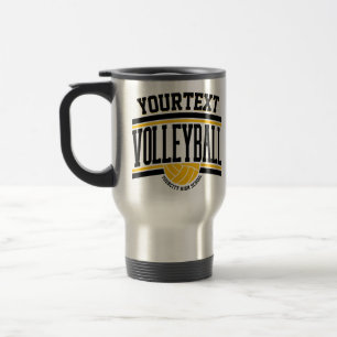 Personalised NAME Volleyball Player School Team Travel Mug