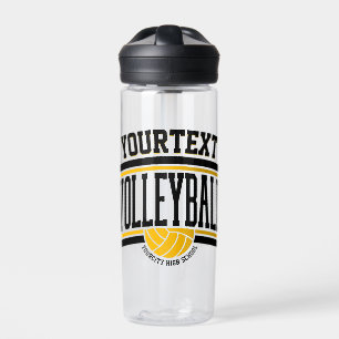 Personalised NAME Volleyball Player School Team Water Bottle