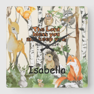 Personalised Name Wall Clock Christian Gift