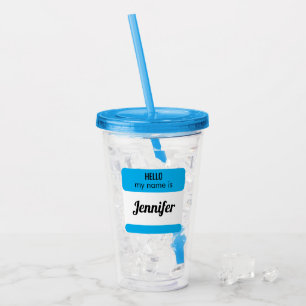 Personalised Name Wedding Family Vacation Reunion Acrylic Tumbler