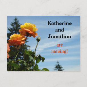 Personalised name We're Moving postcards New Home