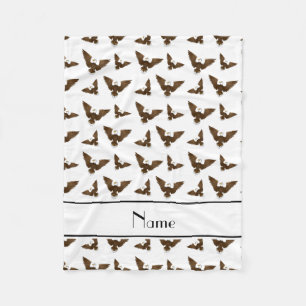 Personalised name white eagles fleece blanket