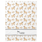 Personalised name white Pug dogs