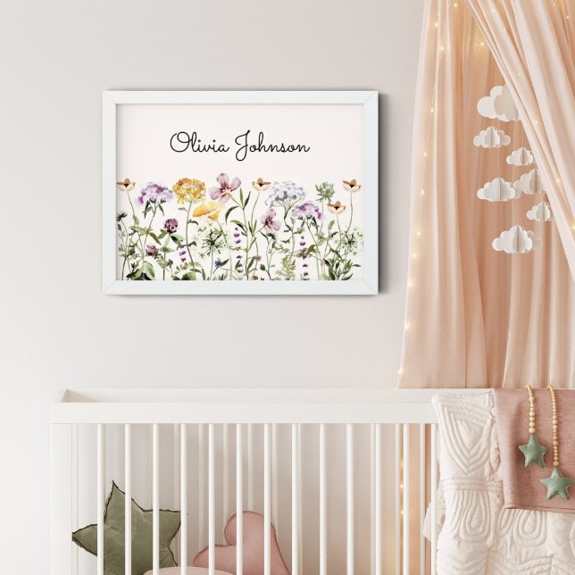 Personalised Name Wildflower Garden Poster (Creator Uploaded)