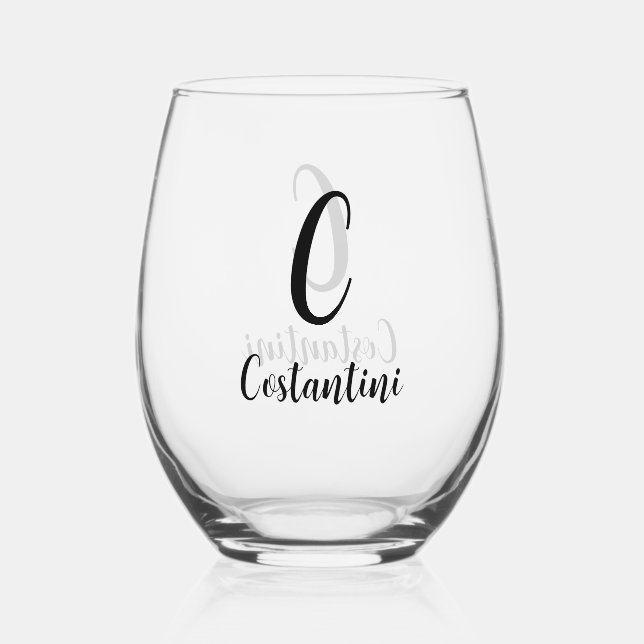 Personalised Name Wine Glass (Front)