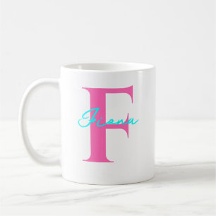 Personalised Name With Initial Gift For Him Her Coffee Mug