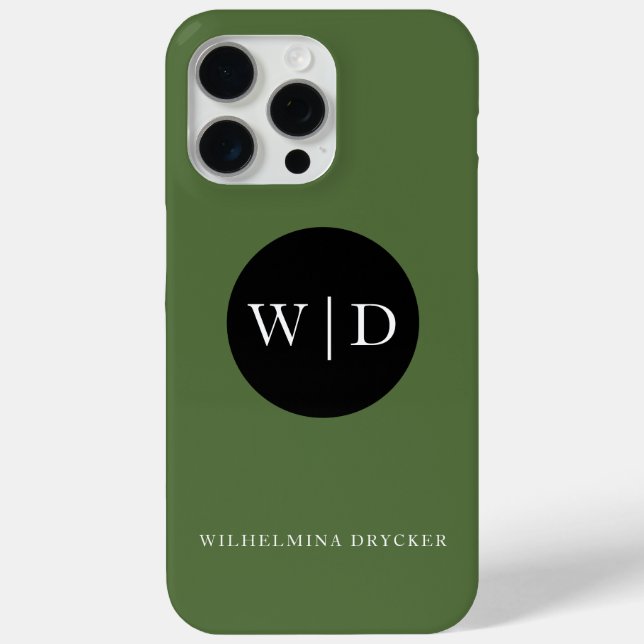 Personalised Name with Monogram Case-Mate iPhone Case (Back)
