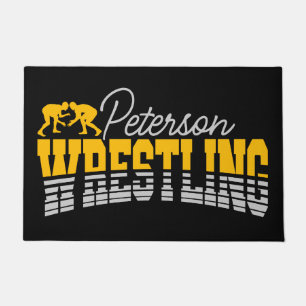 Personalised NAME Wrestling School Team Wrestler Doormat