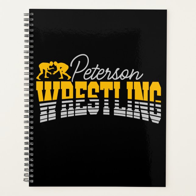 Personalised NAME Wrestling School Team Wrestler Planner (Front)
