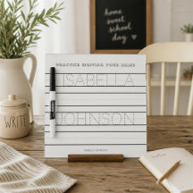Personalised Name Writing Practice Whiteboard