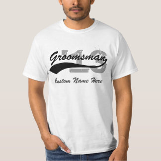 Personalised Name & Year Groomsman T-Shirt