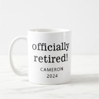 Personalised Name Year Retirement Retired Gift