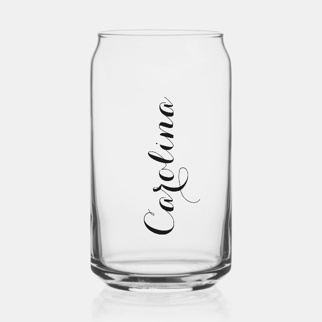 Personalised Named Can Glass (Front)