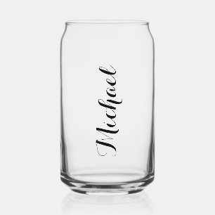 Personalised Named Can Glass