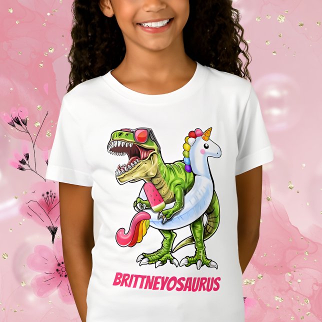 Personalised NameoSaurus Cool T-Rex Summer T-Shirt (Creator Uploaded)